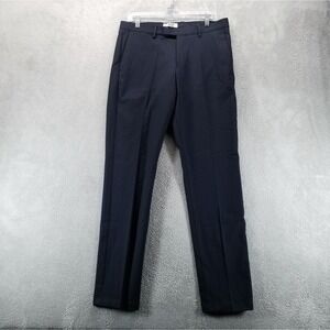 Reiss Pants Mens 34x34 Blue Trousers Mid Rise Stretch Office‎ Work Commute